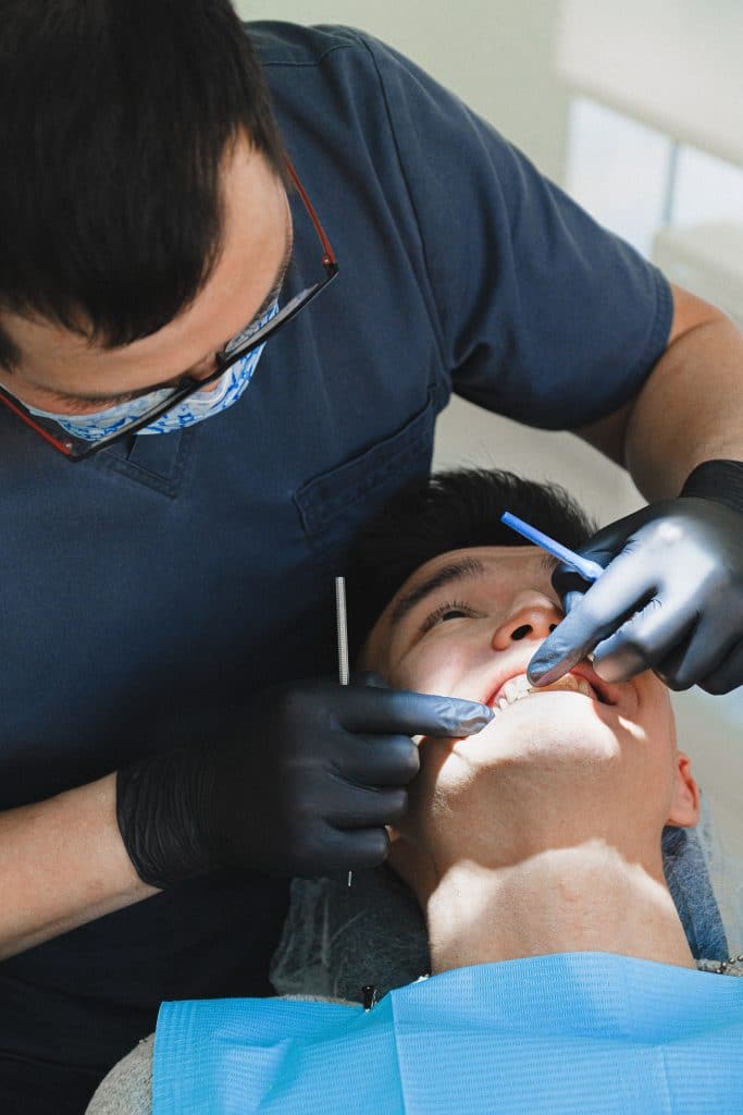 Patient of Brandon, FL, at a dental checkup