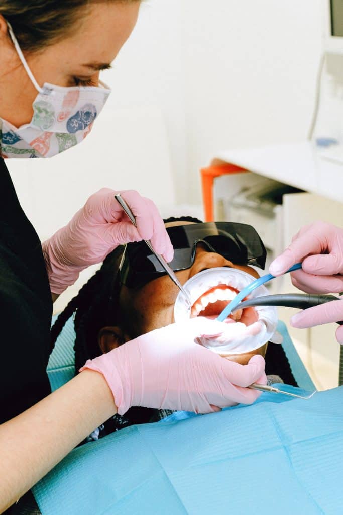 Patient in Brandon, FL at a gum checkup