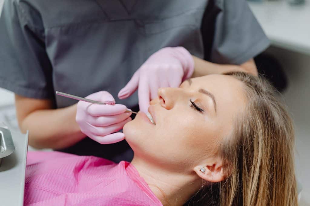 Patient in Brandon, FL getting a teeth cleaning