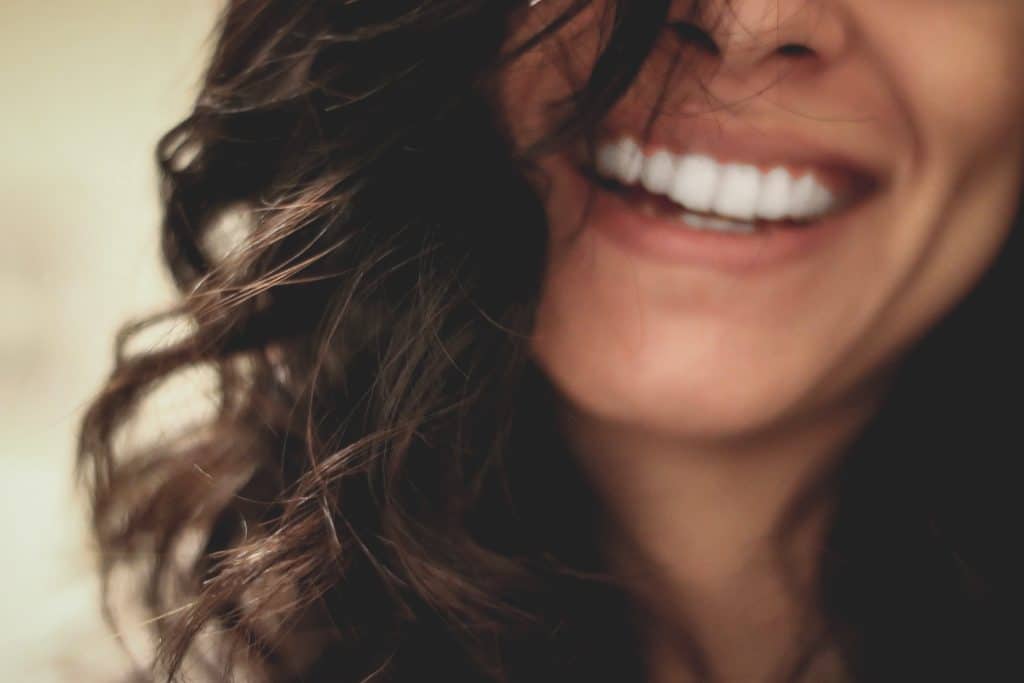 Patient in Marietta Georgia showing her healthy smile