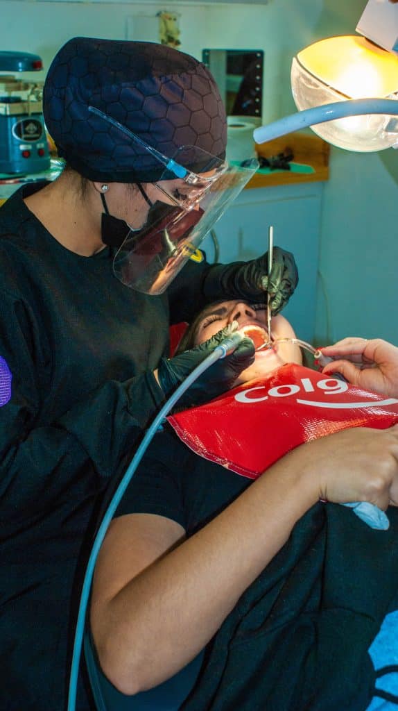 Resident in Deerfield Beach Florida getting cosmetic dentistry