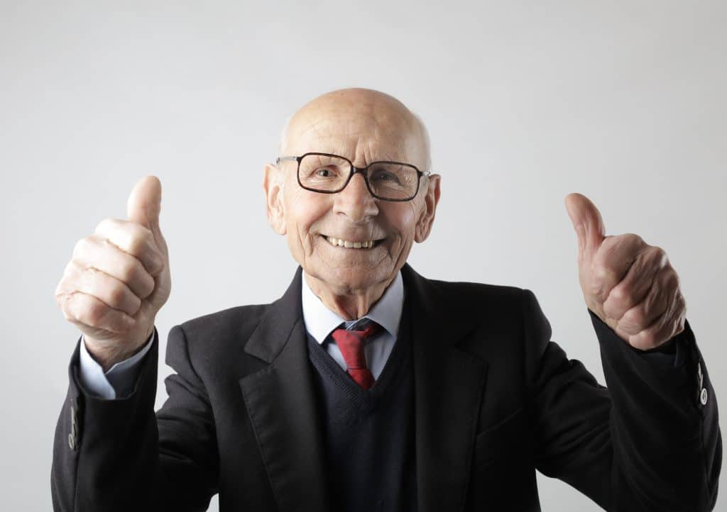 Elderly Man with a healthy smile