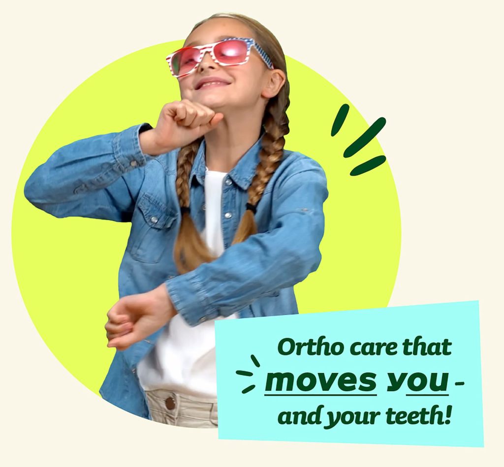 Dancing girl - Ortho care that moves you and your teeth.