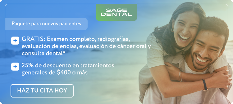 Paquete para nuevos pacientes, GRATIS: Examen completo, radiografías, evaluación de encías, evaluación de cáncer oral y, consulta dental, 25% de descuento en tratamientos, generales de $400 o más, HAZ TU CITA HOY