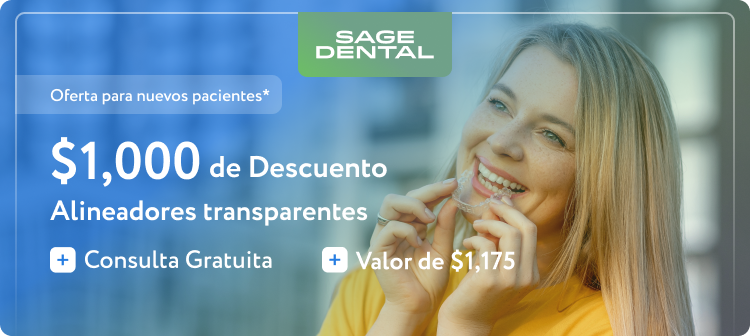 Oferta para nuevos pacientes* : $1000 de Descuento Alineadores Transparentes + Consulta Gratuide + Vaor de $1,175, HAZ TU CITA HOY