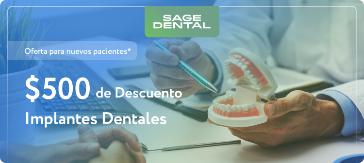Oferta para nuevos pacientes, $500 de Descuento, Implantes Dentales, HAZ TU CITA HOY