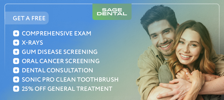 GET A FREE, COMPREHENSIVE EXAM + X-RAYS, GUM DISEASE SCREENING, ORAL CANCER SCREENING, DENTAL CONSULTATION, SONIC PRO CLEAN TOOTHBRUSH + 25% OFF GENERAL TREATMENT